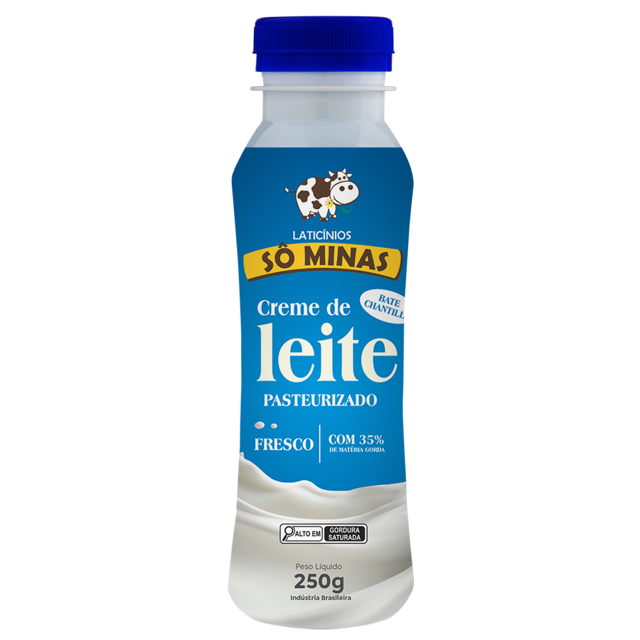 Creme de Leite Pasteurizado Sô Minas 250g