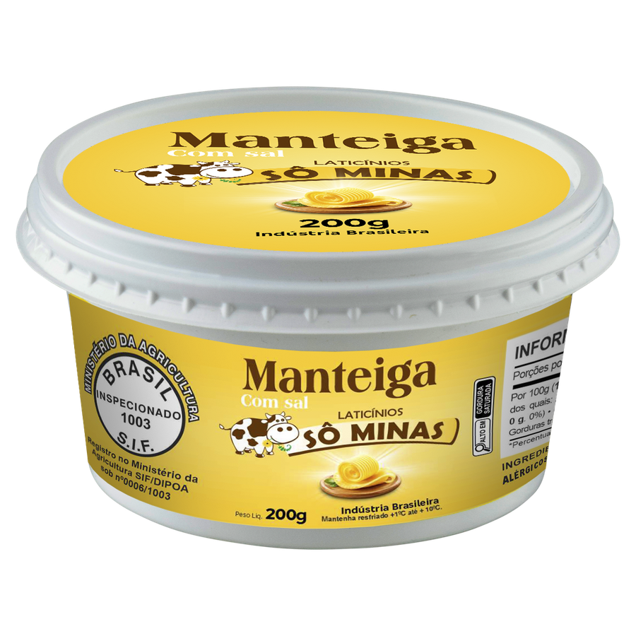 Manteiga com Sal Sô Minas 200g